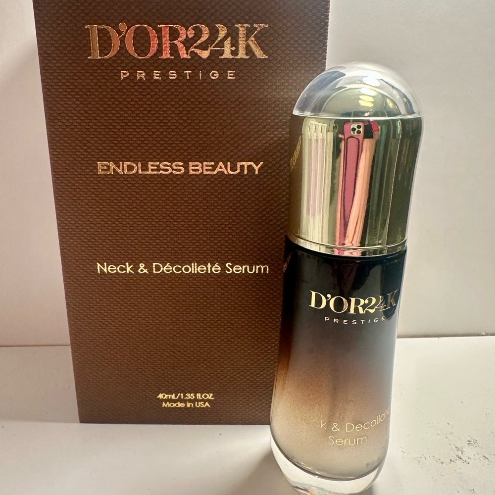 D'OR24K Prestige Neck & Décolleté Serum - Gold and Black